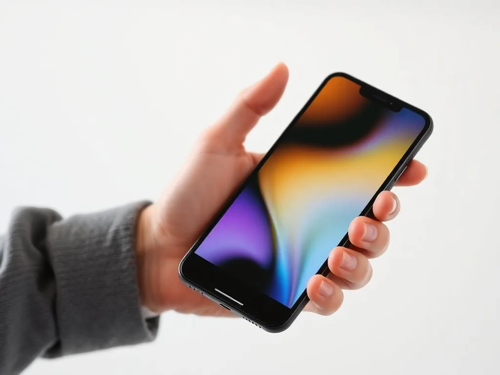Mão segurando smartphone representando Seguro Celular
